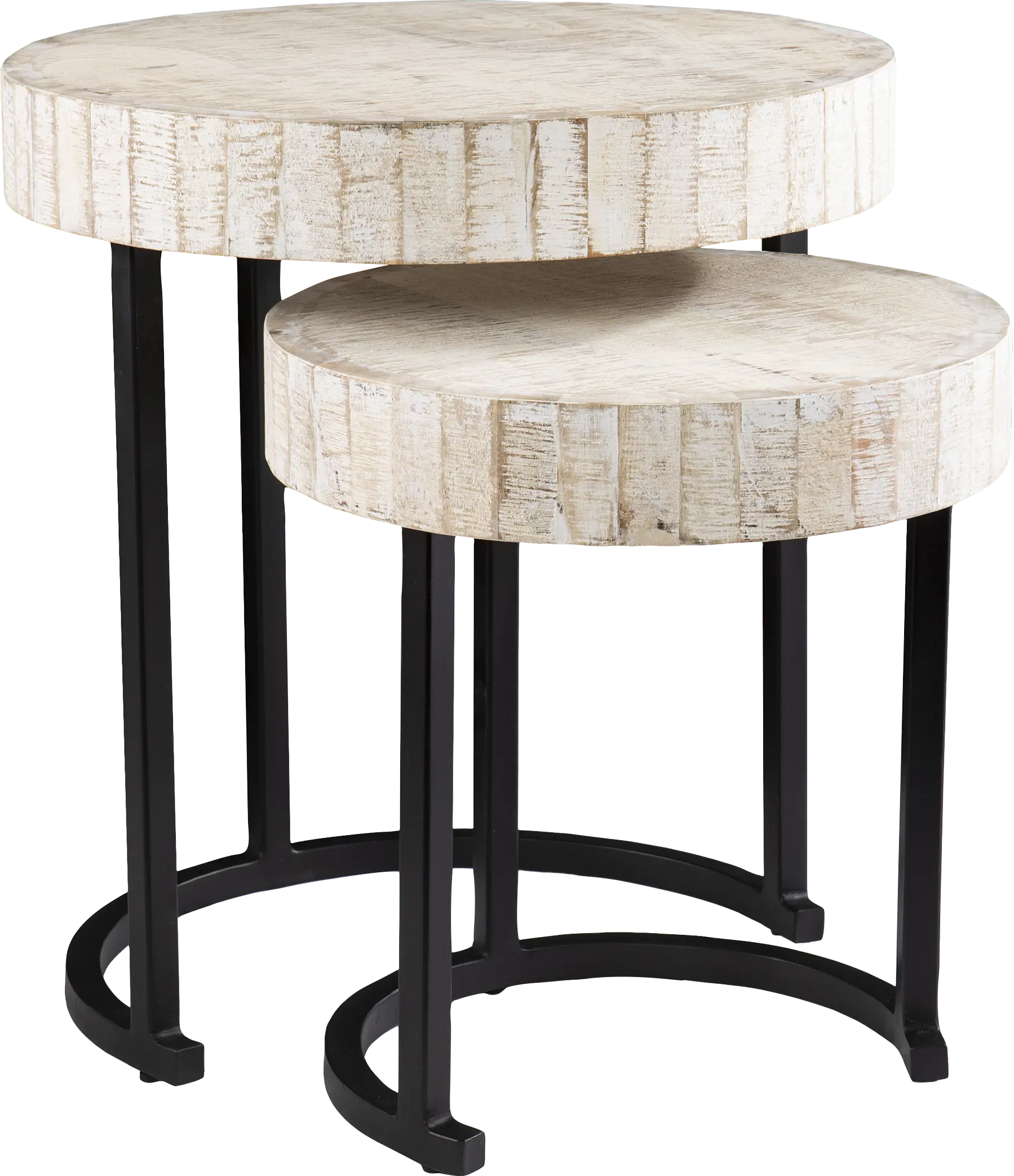 Purthsire White Nesting Tables, Set of 2