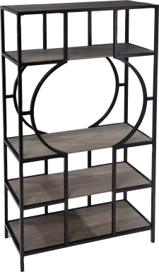 Dawnadele Black Bookcase