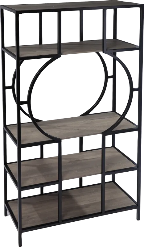 Dawnadele Black Bookcase