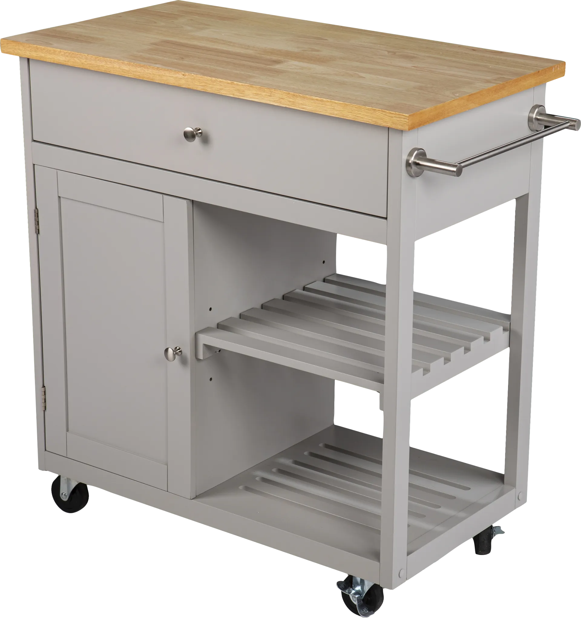 Wendsover Gray Kitchen Island - Image 1