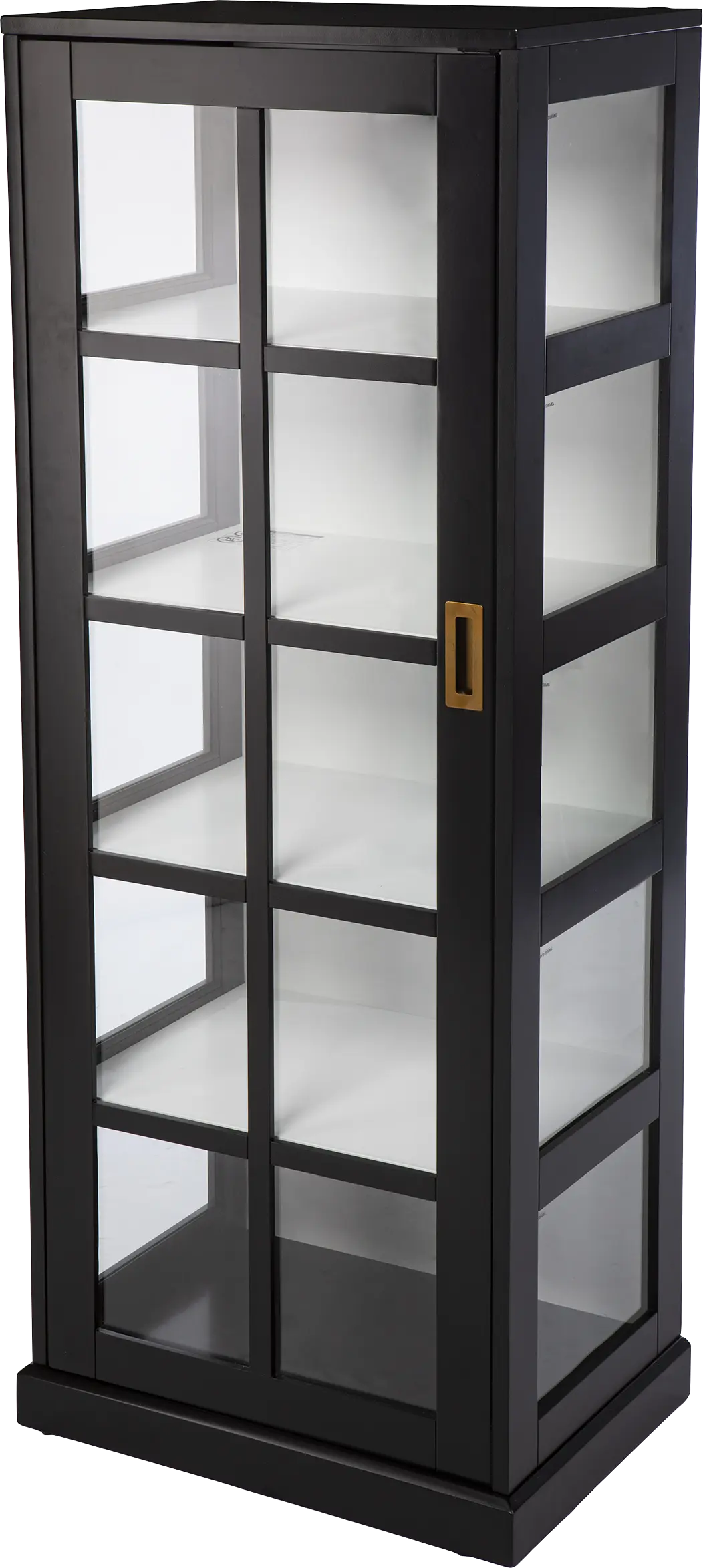 Kimmeridge Black Tall Curio Cabinet