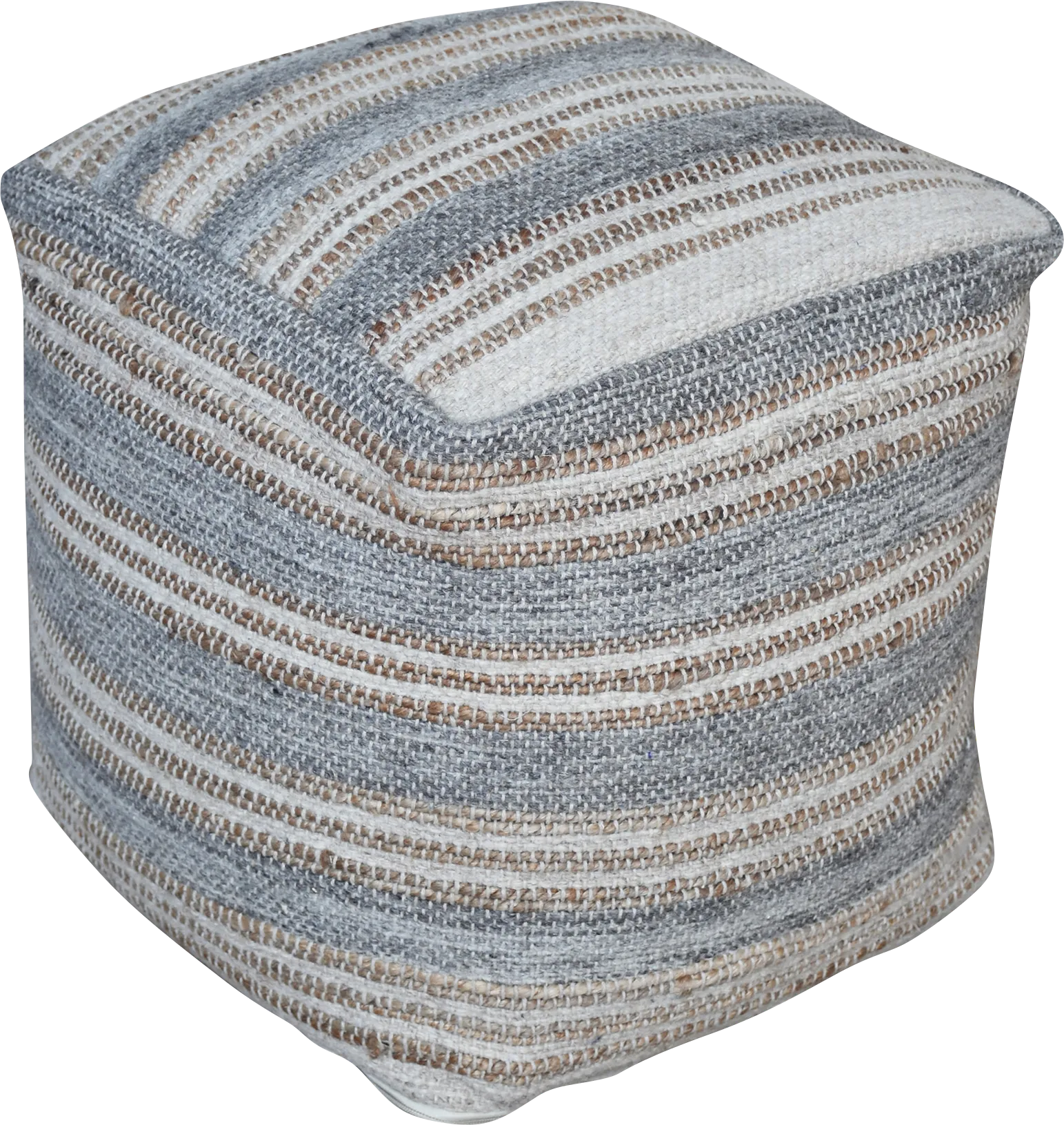 Taberwood Blue Pouf - Image 1
