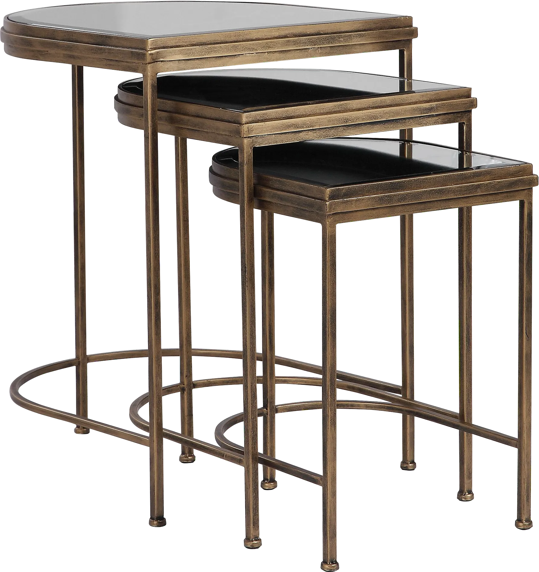 Brineton Gold Nesting Table, Set of 3