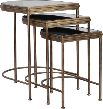 Brineton Gold Nesting Table, Set of 3
