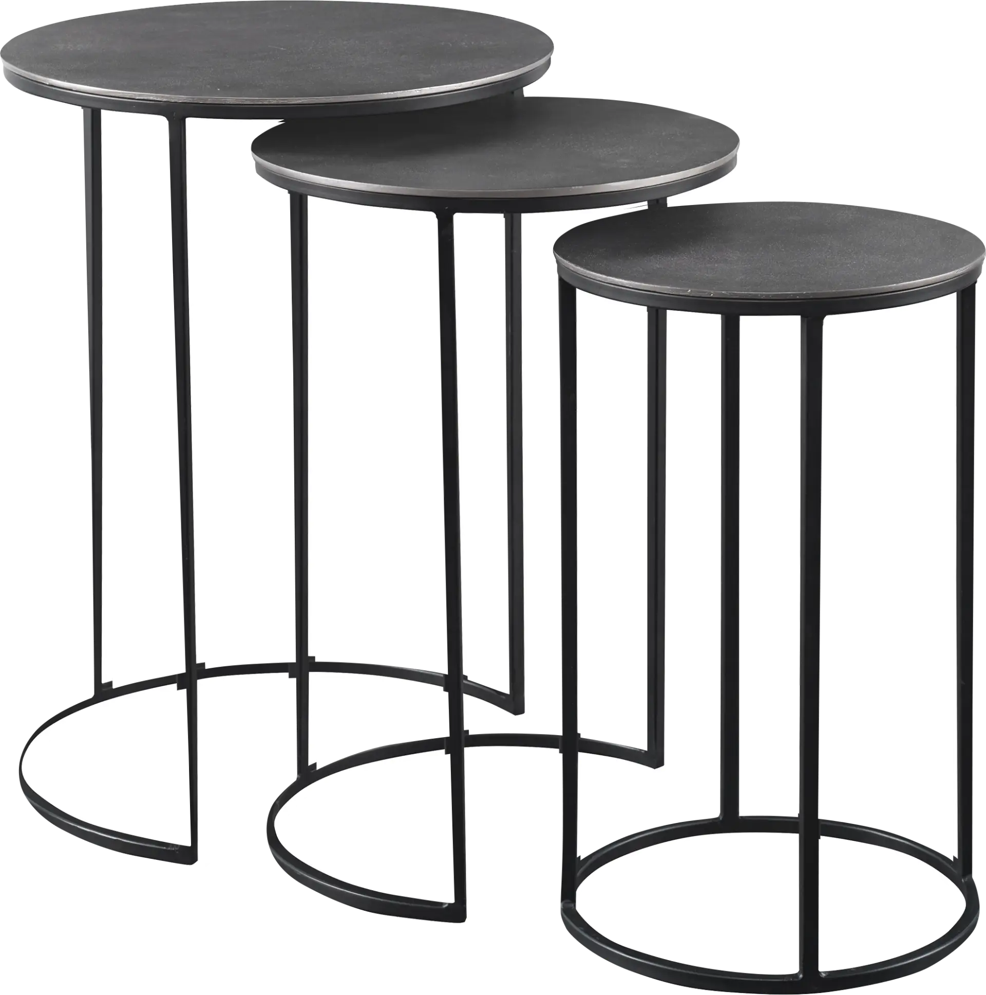 Telfair Black Nesting Table, Set of 3