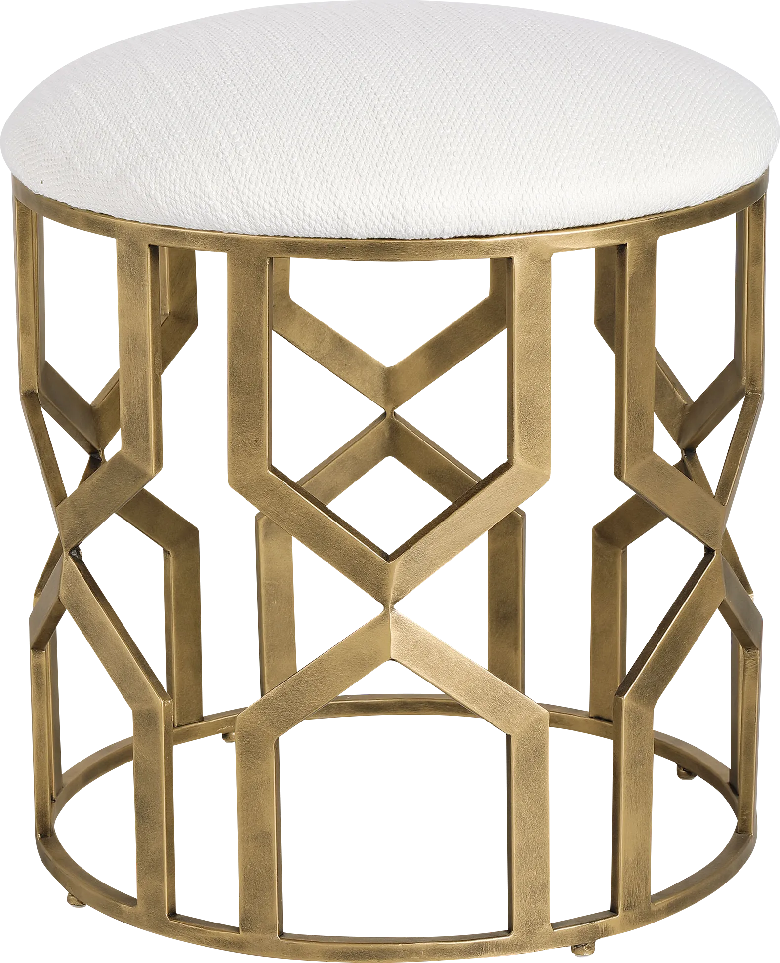 Graigleith White Accent Ottoman - Image 1