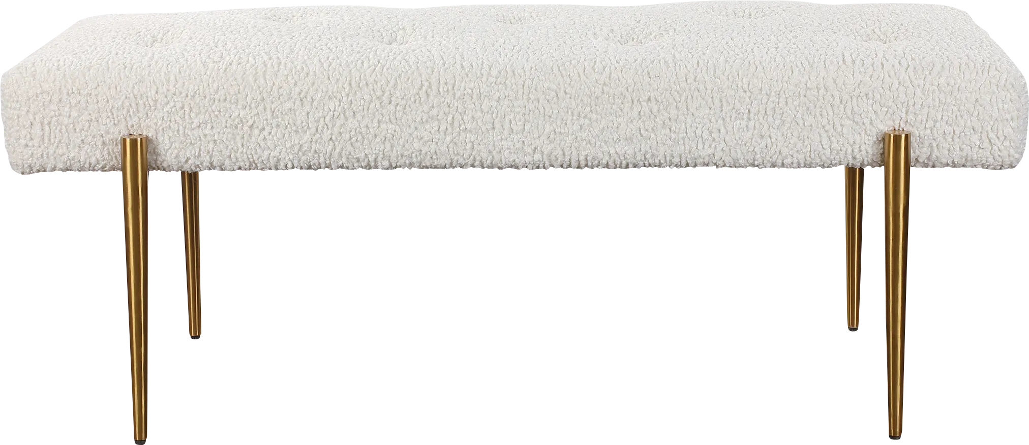Bretdale White Accent Bench
