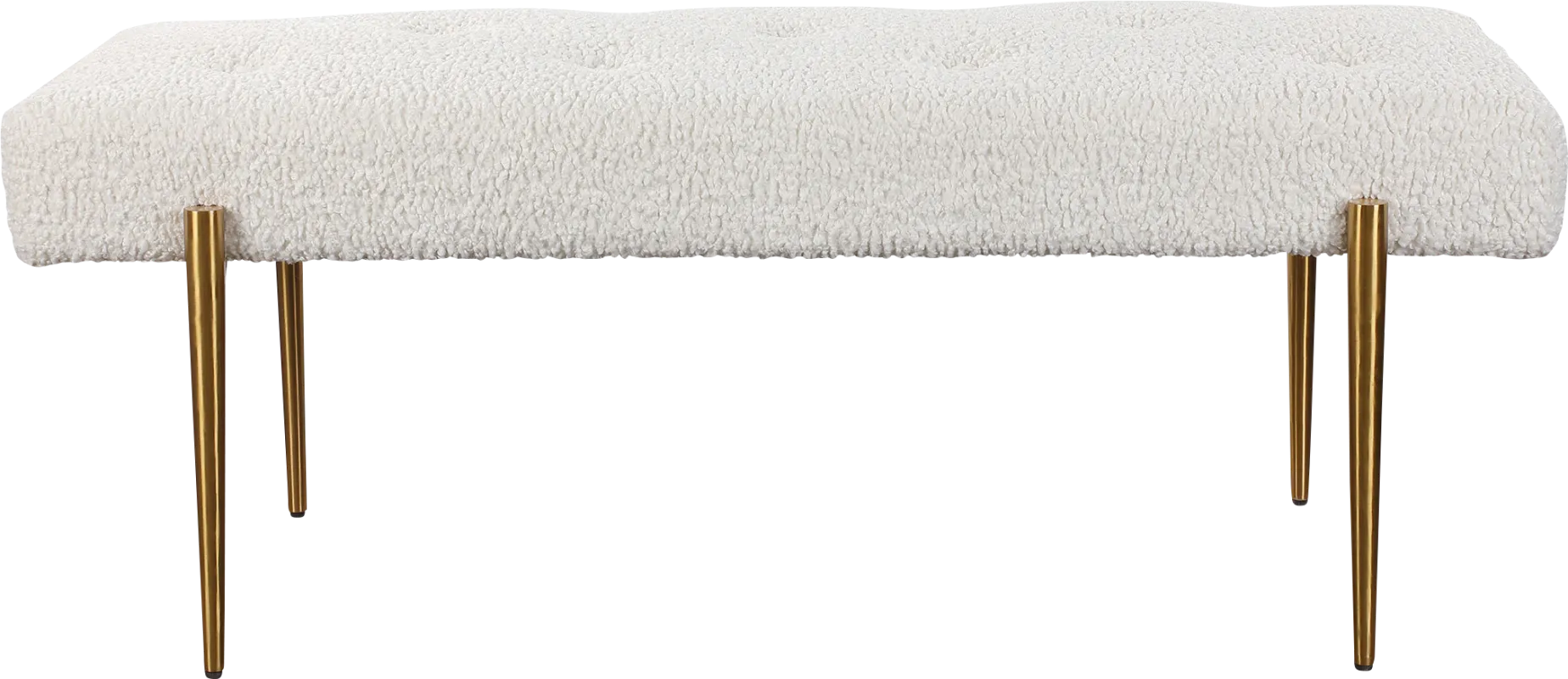 Bretdale White Accent Bench