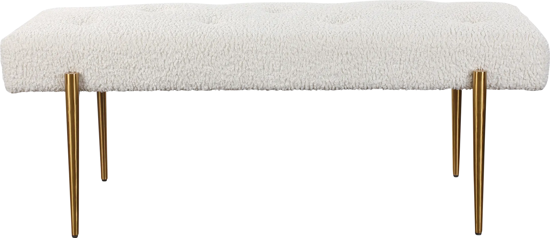 Bretdale White Accent Bench - Image 1