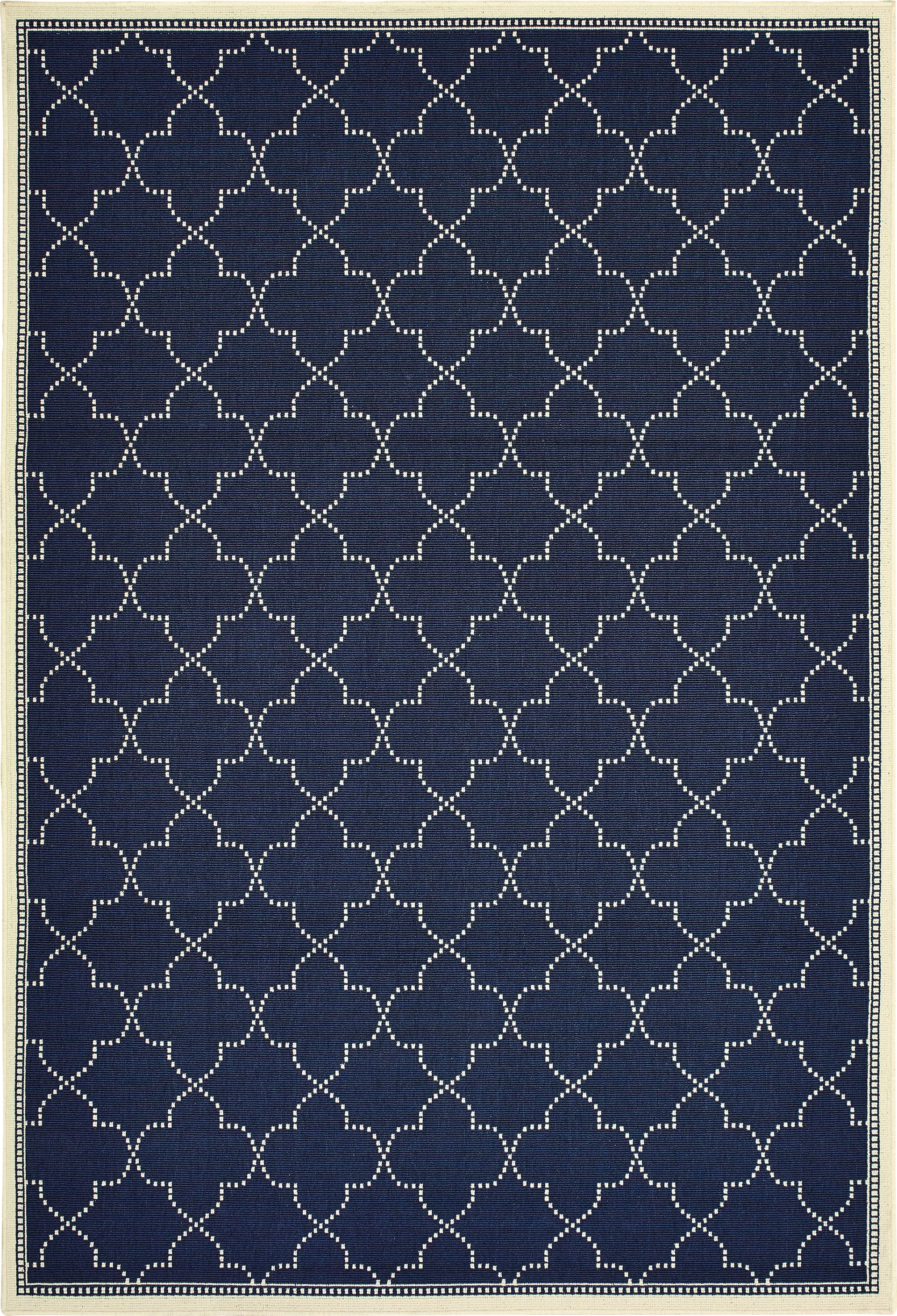 Maziah Navy 7'10 x 10'10 Indoor/Outdoor Rug - Image 1