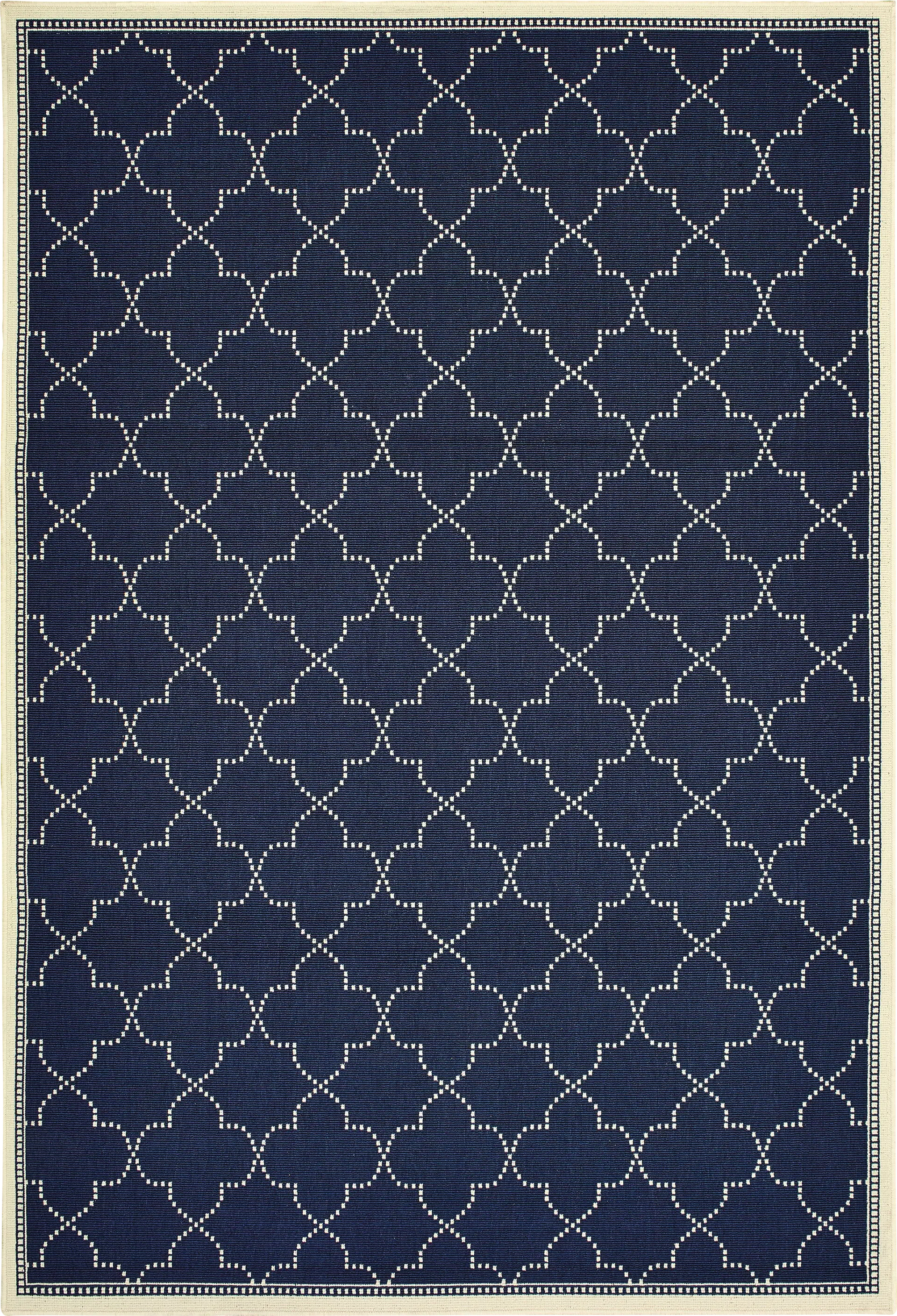 Maziah Navy 7'10 x 10'10 Indoor/Outdoor Rug