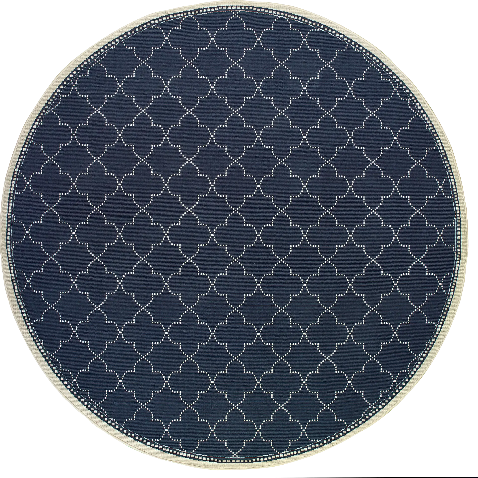 Maziah Navy 7'10 Indoor/Outdoor Round Rug