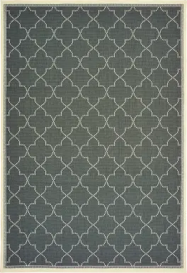 Maziah Gray 6'7 x 9'6 Indoor/Outdoor Rug