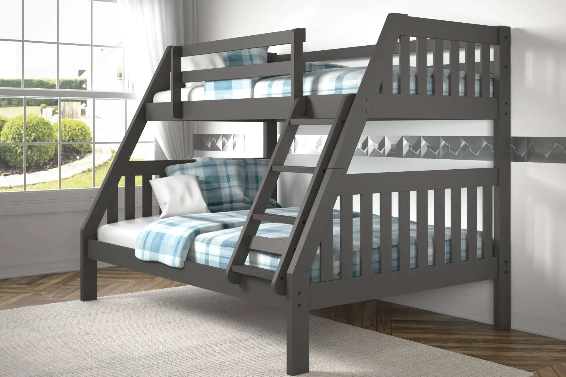 Forster Grove Gray Twin/Full Bunk Bed - Image 2