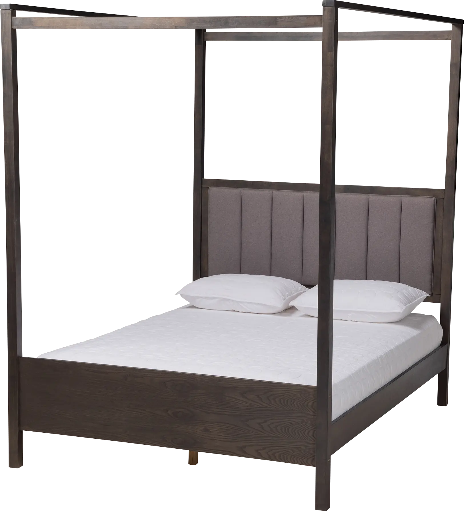 Lelane Gray Queen Canopy Bed