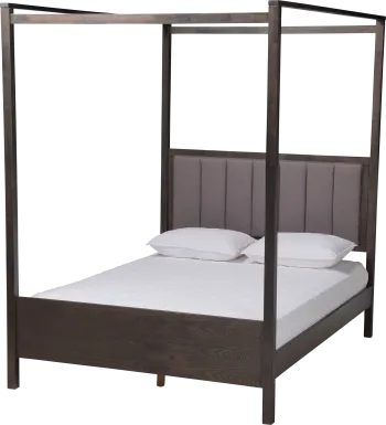 Lelane Gray King Canopy Bed