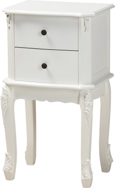 Cherabon White Nightstand