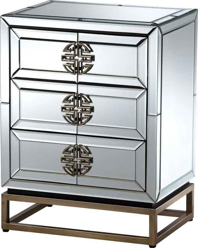 Anduin Silver Nightstand
