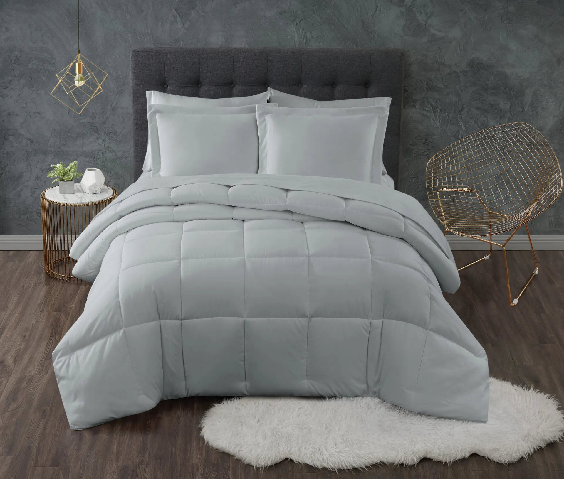 Kids Calming Colors Gray Full/Queen Comforter Set - Image 1