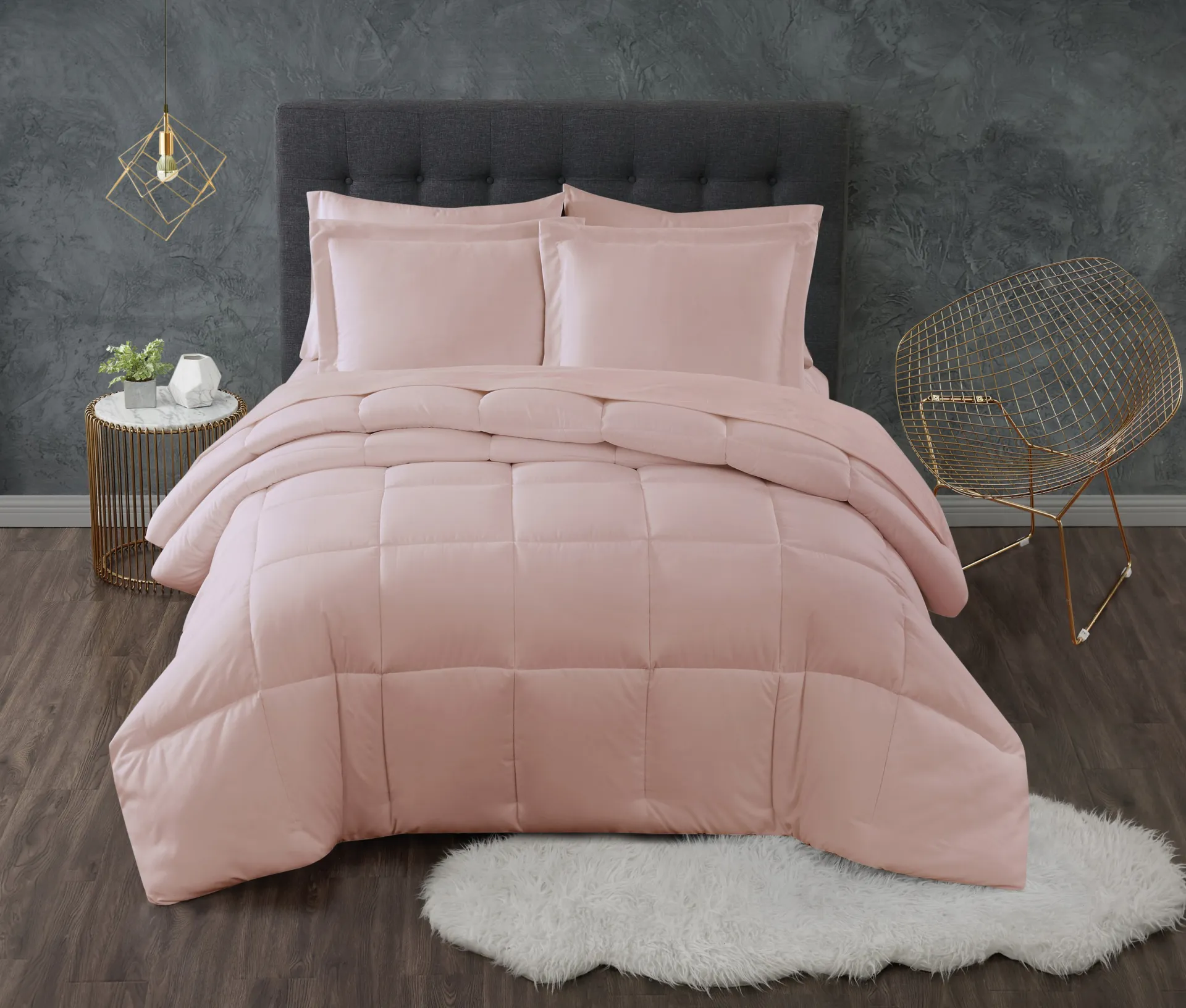 Kids Calming Colors Blush Twin XL Comforter Set - Image 1