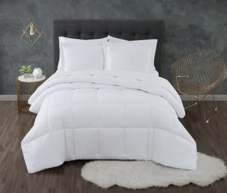 Kids Calming Colors White Twin XL Comforter Set