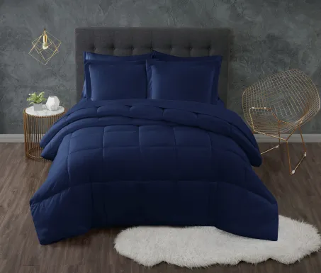 Kids Calming Colors Navy Full/Queen Comforter Set