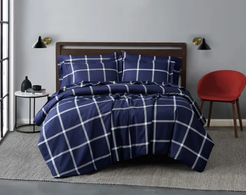 Kids Urban Covers Navy Full/Queen Comforter Set