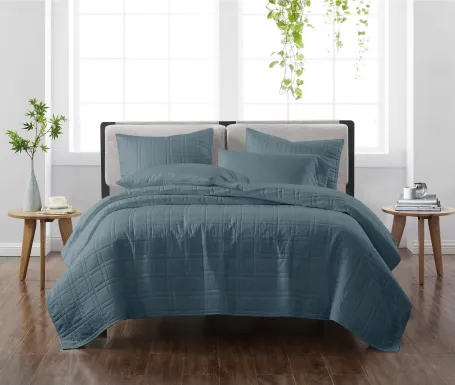 Kids Candy Colors Navy Full/Queen Quilt Set