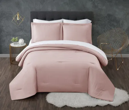 Kids Pasty Fields Blush Twin Comforter Set