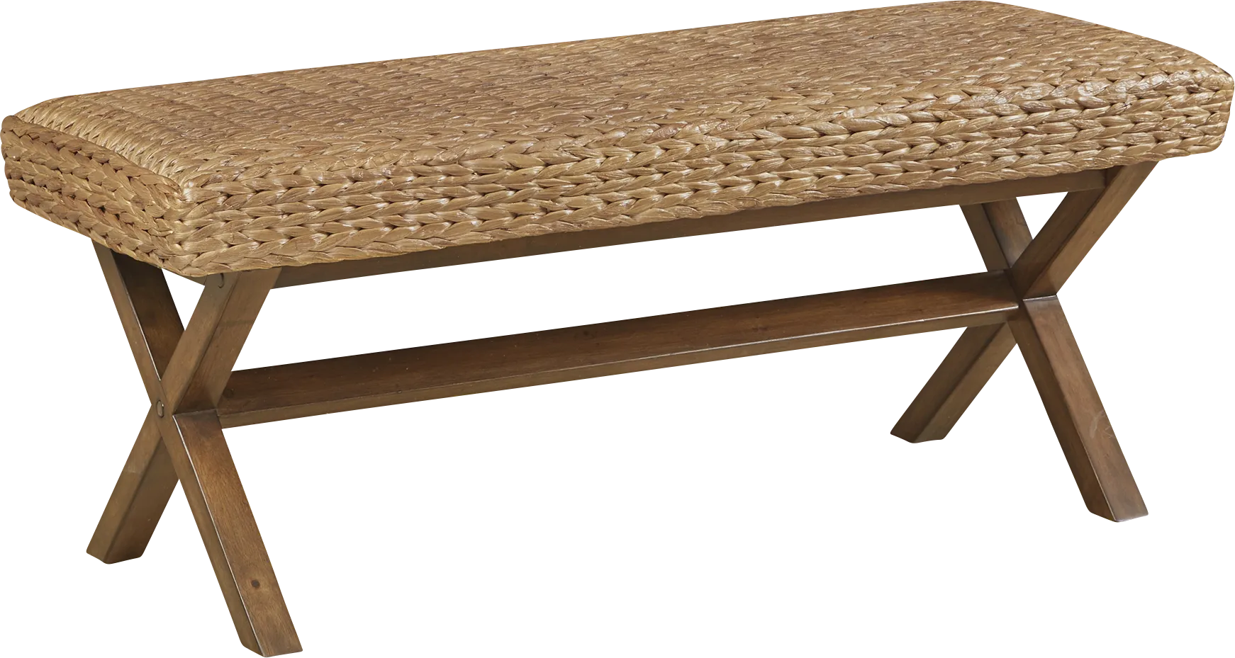Ballyclarc Brown Accent Bench - Image 1