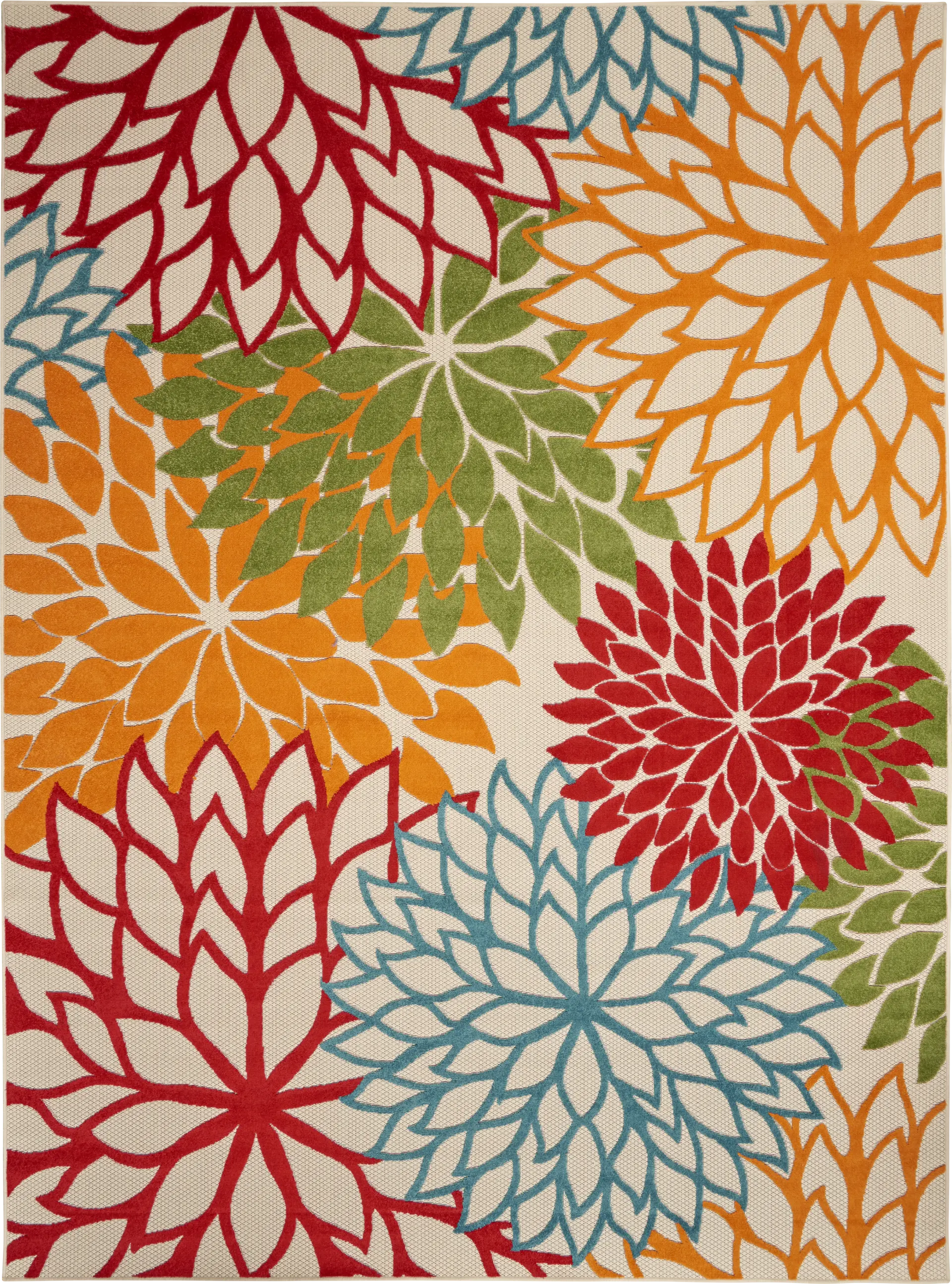 Audry Green 5' x 8' Indoor/Outdoor Rug
