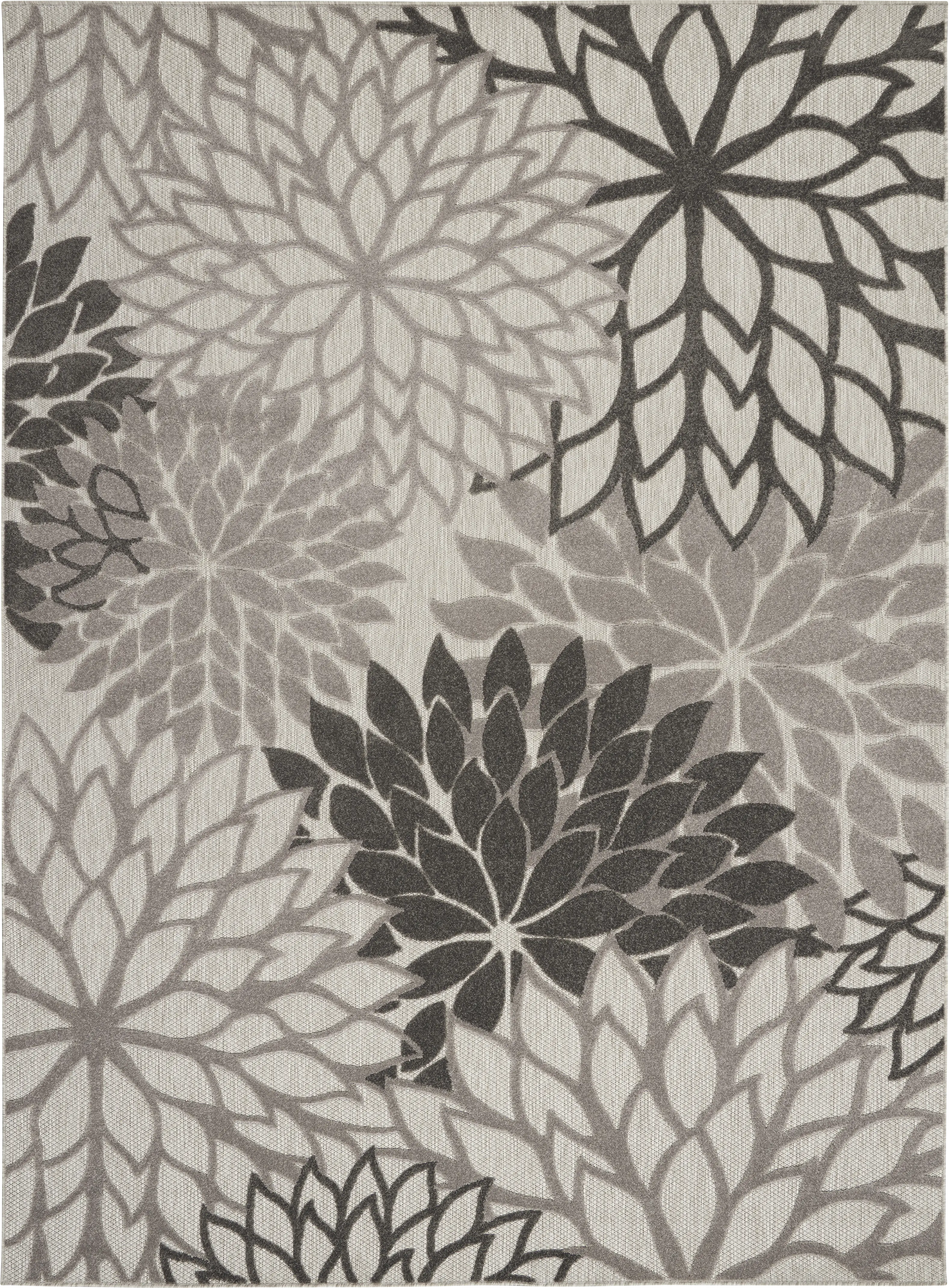 Audry Silver 8' x 11' Indoor/Outdoor Rug - Thumbnail - Image 1