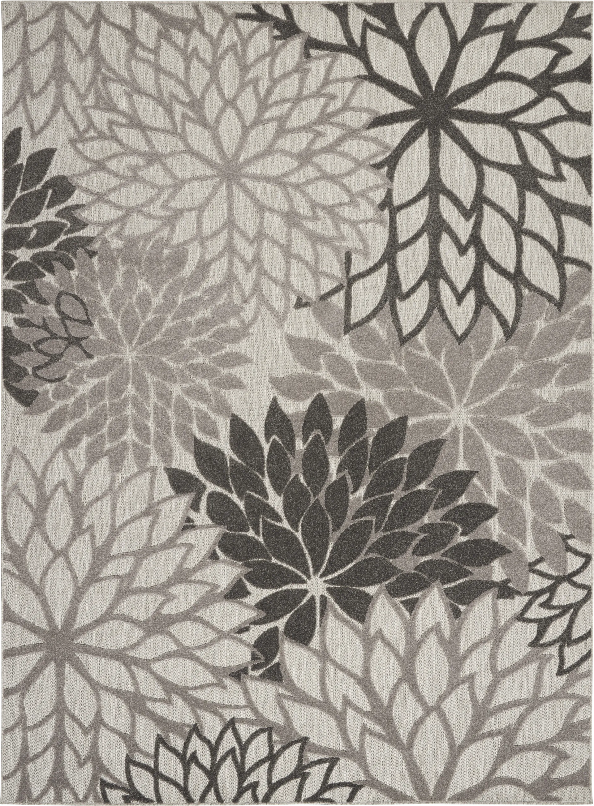 Audry Silver 8' x 11' Indoor/Outdoor Rug - Image 1