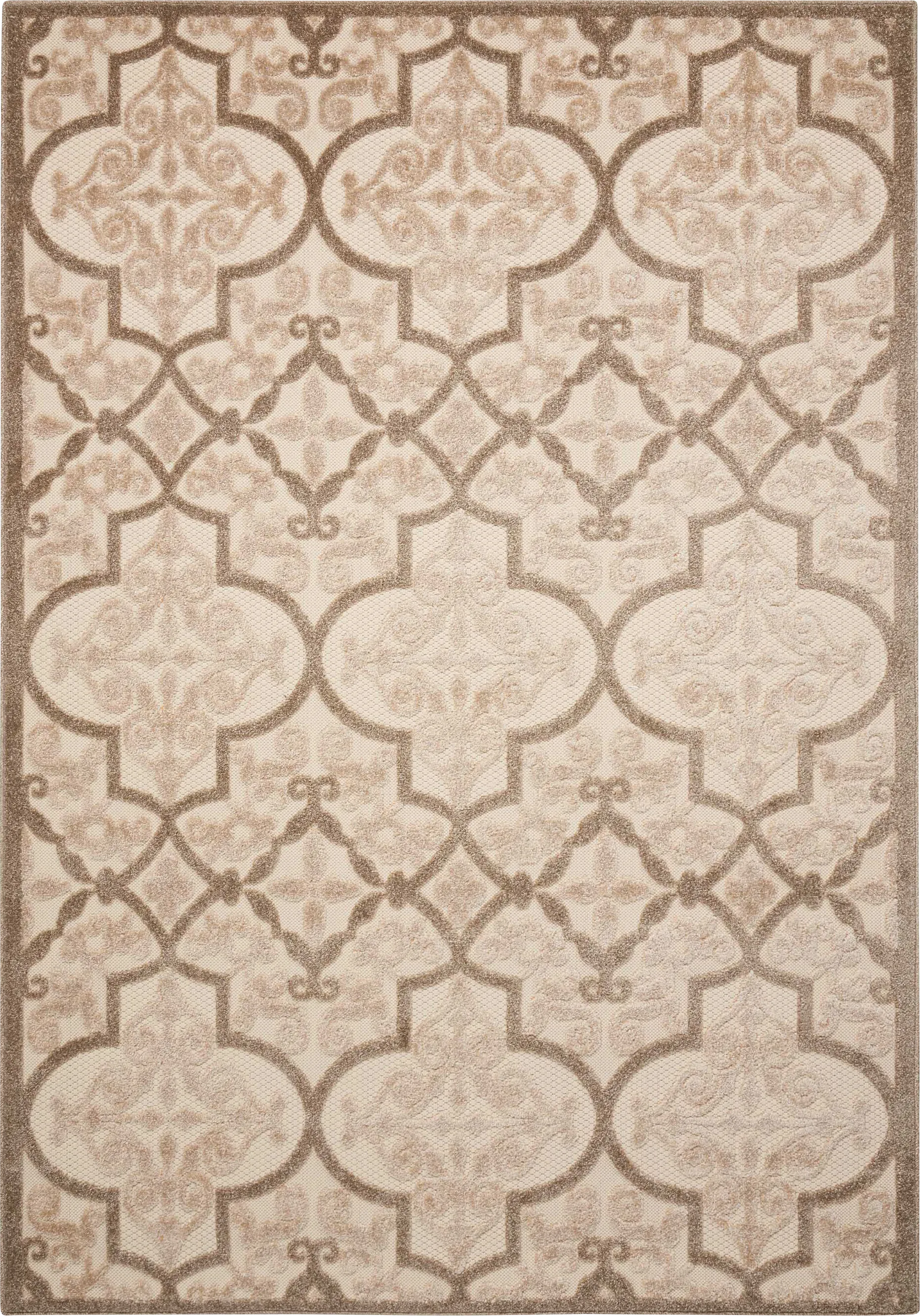 Kyrah Cream 8' x 11' Indoor/Outdoor Rug - Image 1