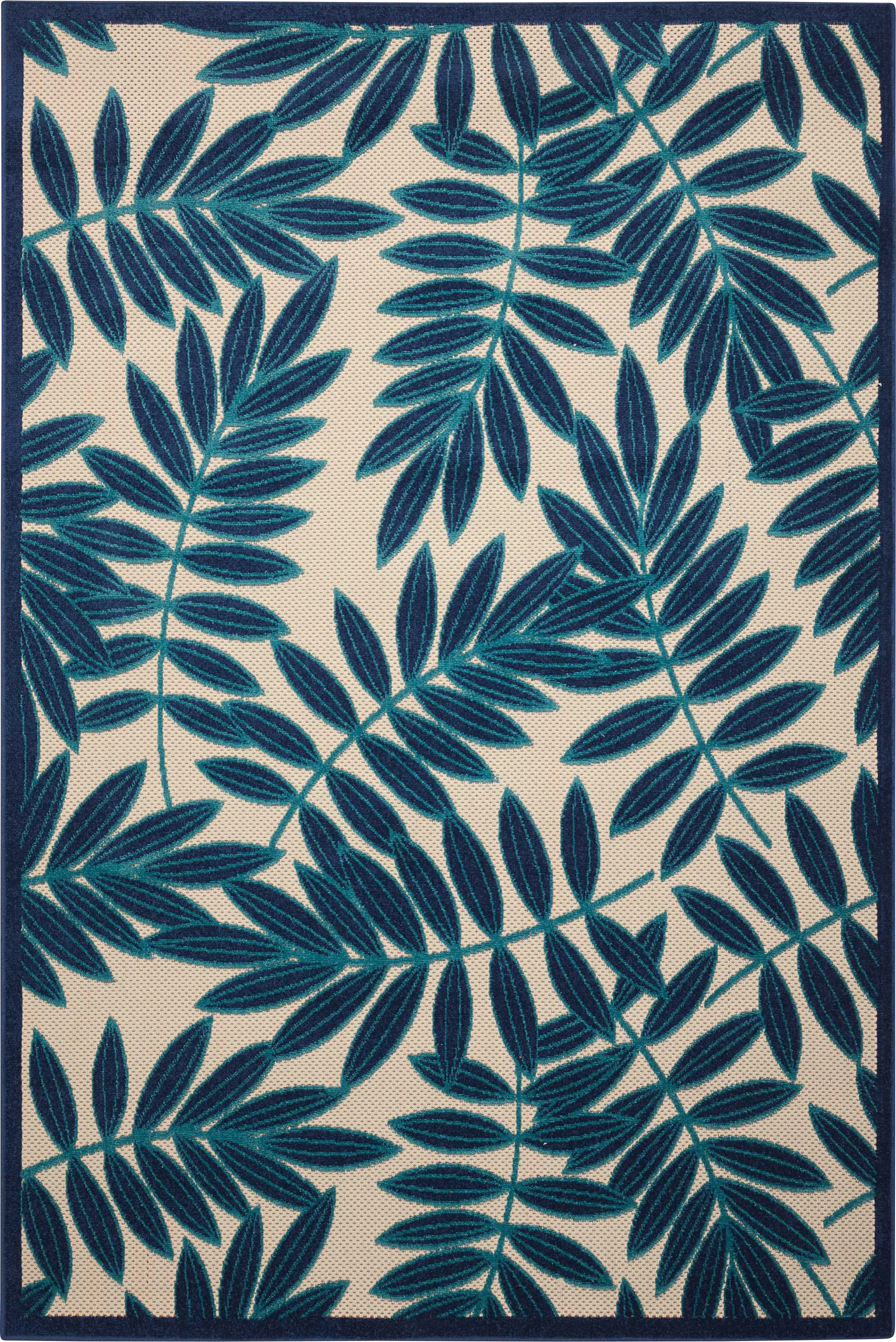 Krisiel Navy 5' x 8' Indoor/Outdoor Rug - Image 1