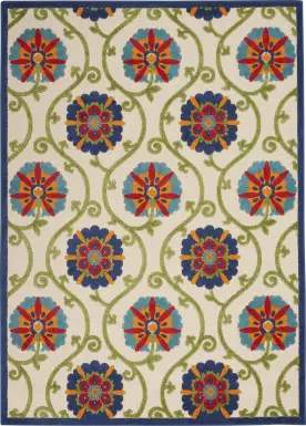 Faylen Blue 8' x 11' Indoor/Outdoor Rug
