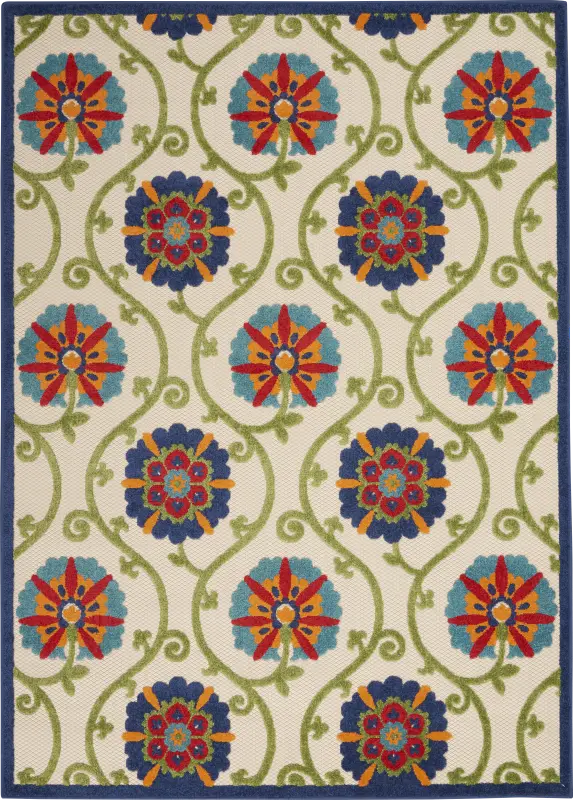 Faylen Blue 8' x 11' Indoor/Outdoor Rug