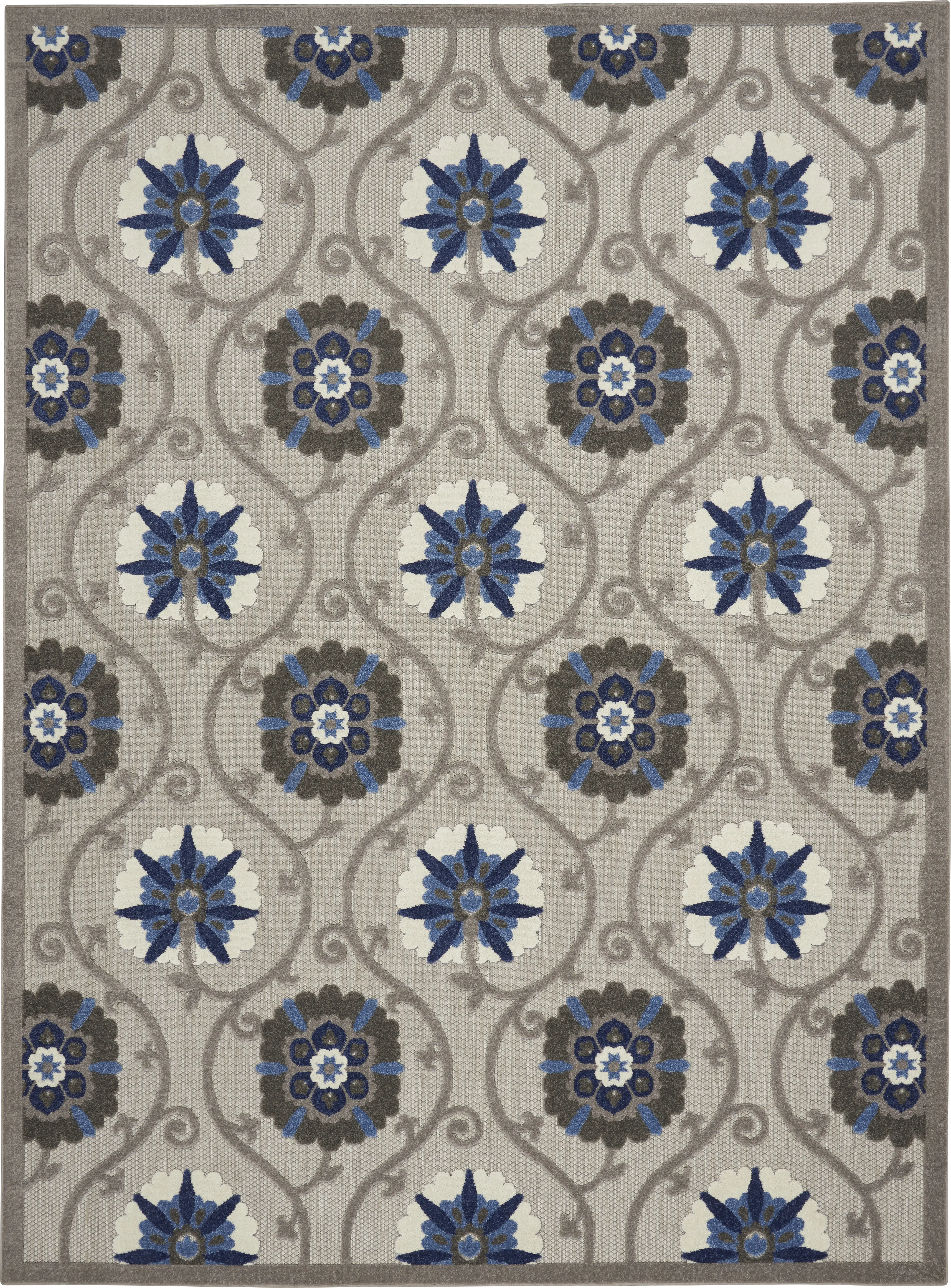 Faylen Gray 8' x 11' Indoor/Outdoor Rug - Thumbnail - Image 1