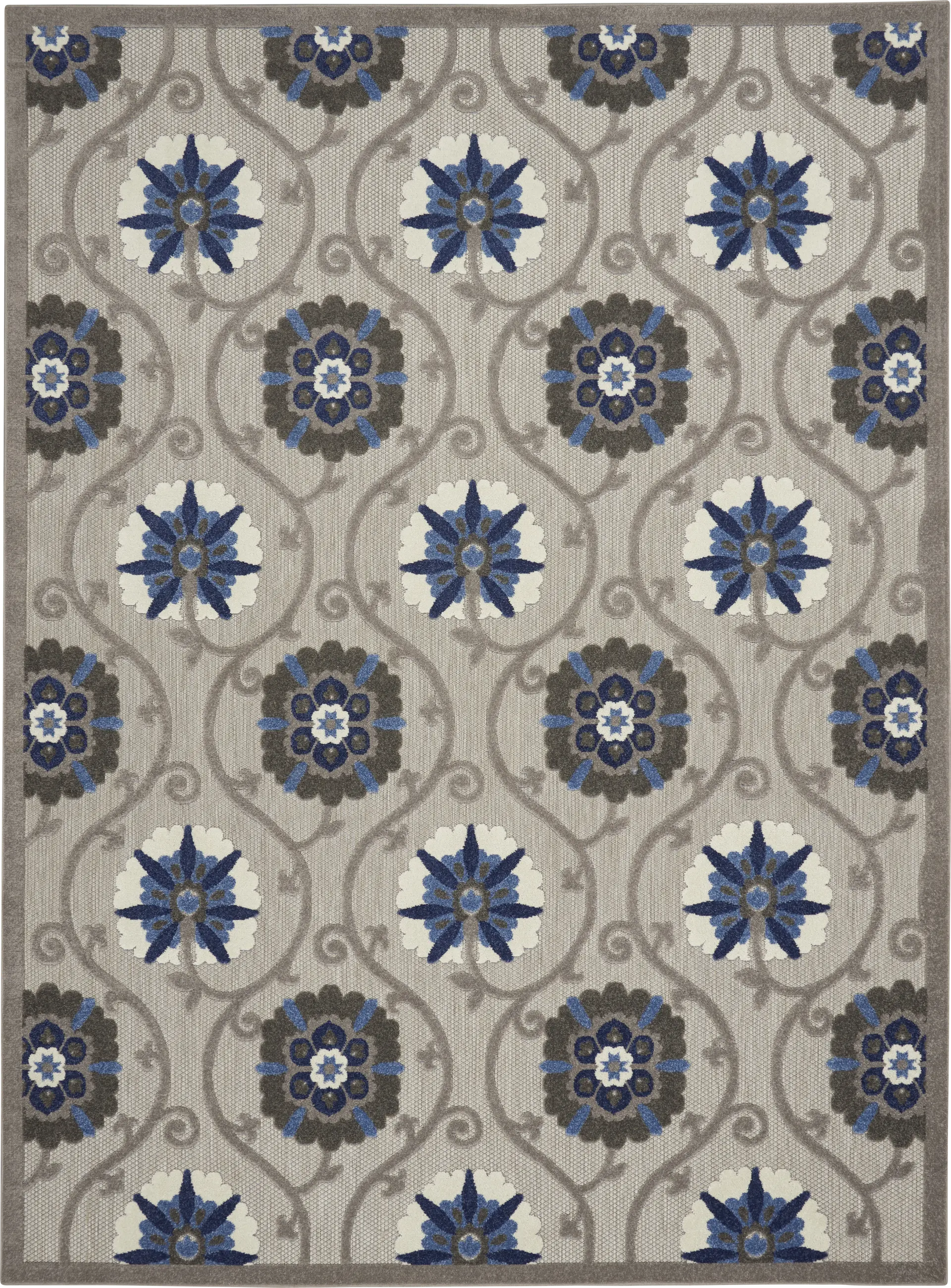 Faylen Gray 5' x 8' Indoor/Outdoor Rug