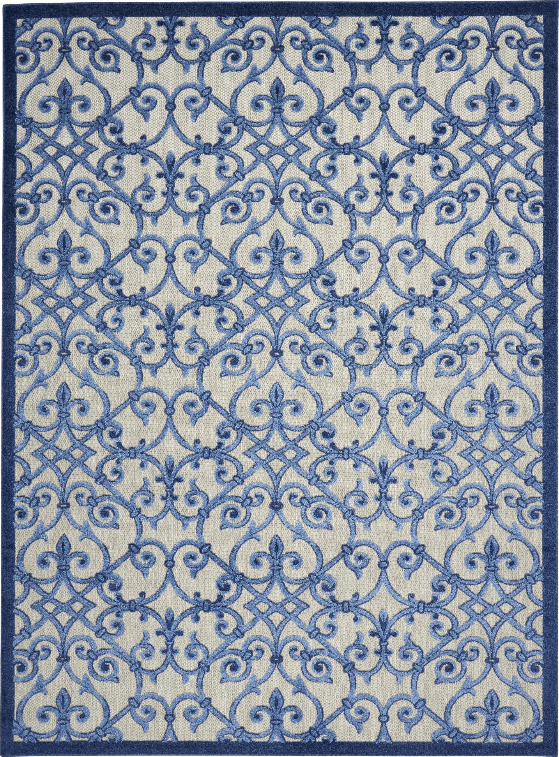 Drayce Blue 5' x 8' Indoor/Outdoor Rug