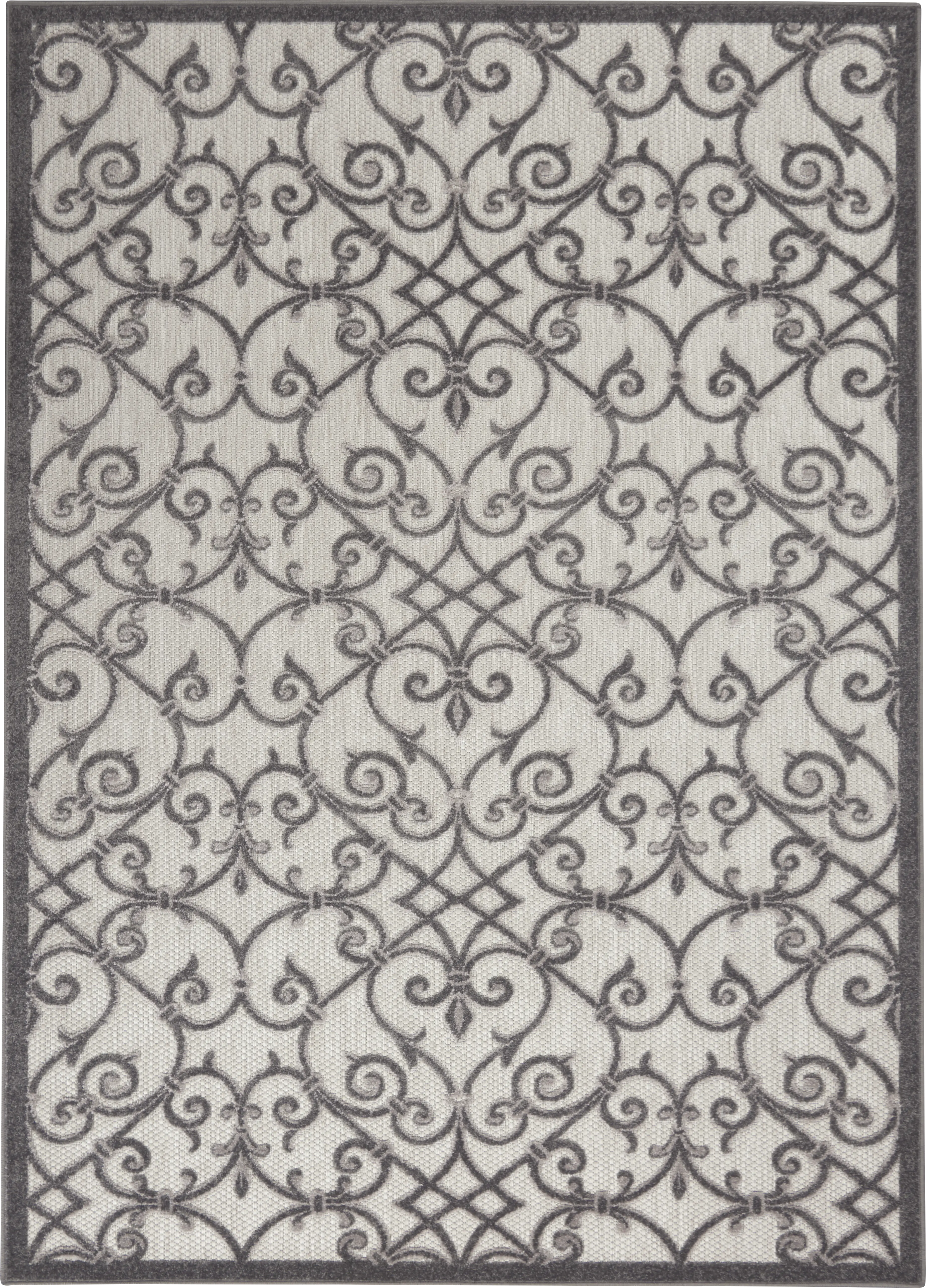 Drayce Gray 8' x 11' Indoor/Outdoor Rug - Thumbnail - Image 1