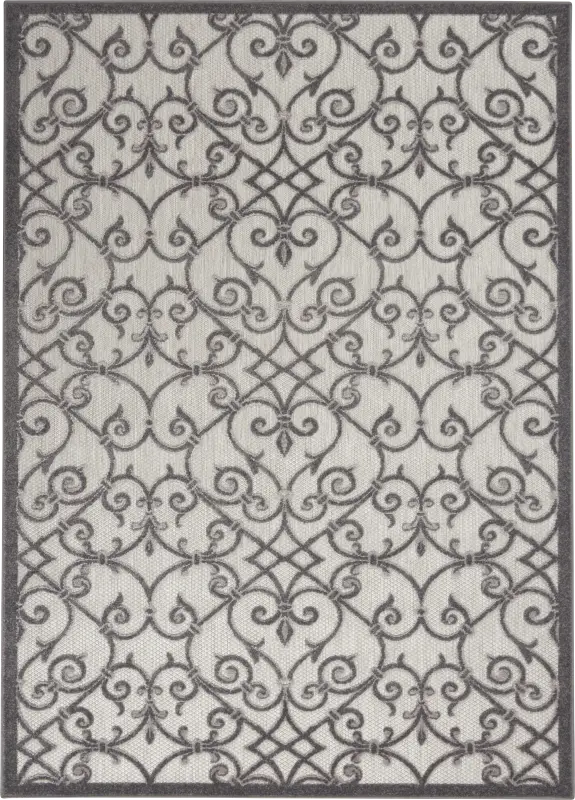 Drayce Gray 8' x 11' Indoor/Outdoor Rug