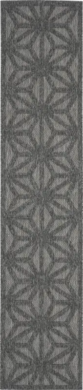 Clarene Dark Gray 2'2 x 10' Runner Indoor/Outdoor Rug