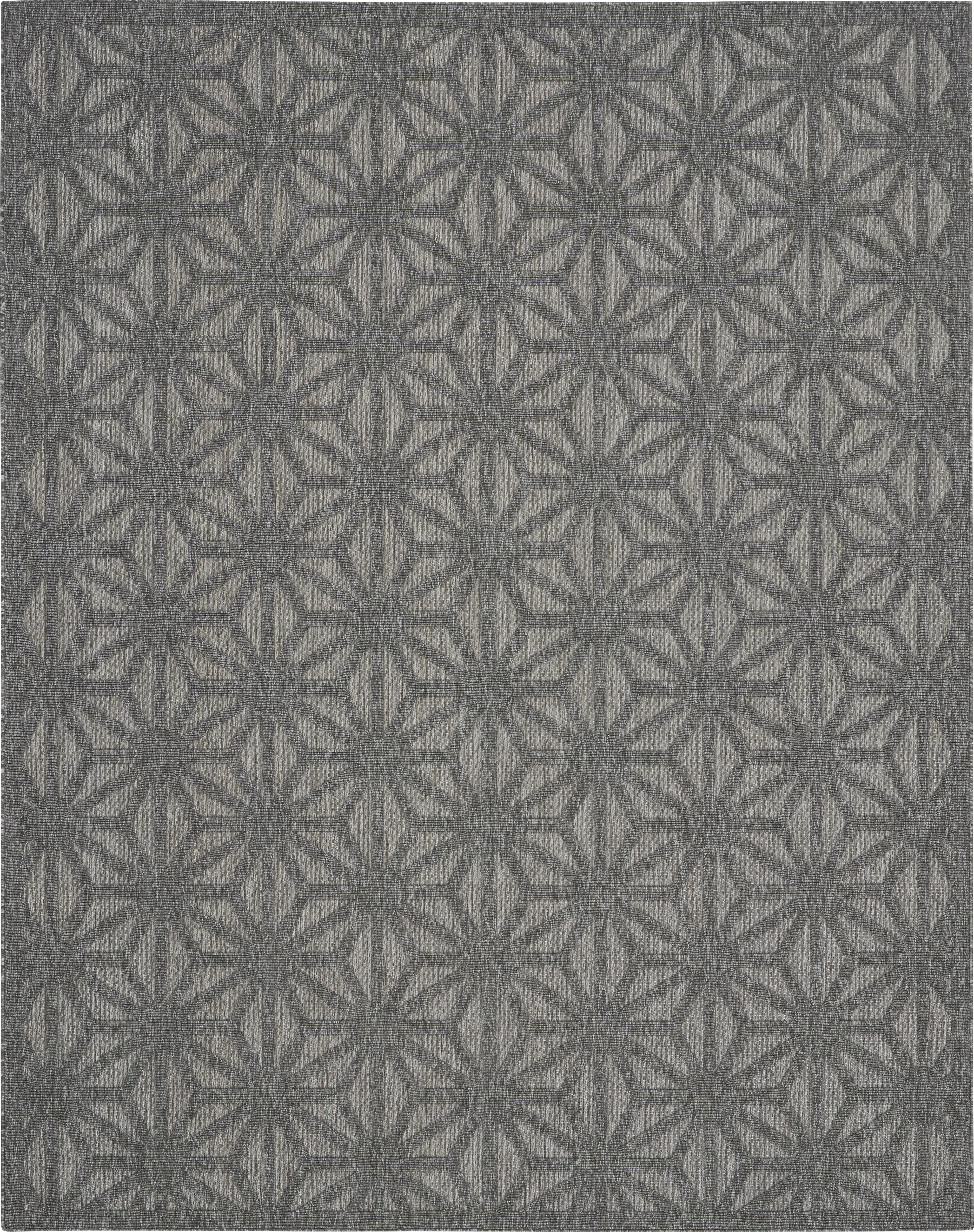 Clarene Dark Gray 5' x 7' Indoor/Outdoor Rug - Thumbnail - Image 1