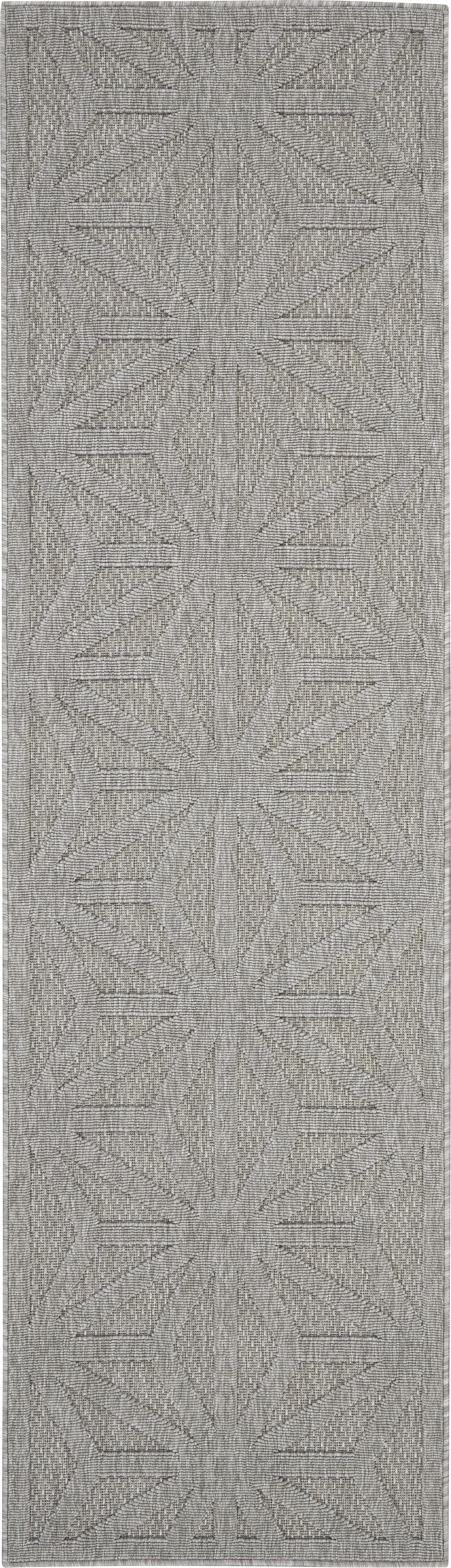 Clarene Light Gray 2'2 x 7'6 Runner Indoor/Outdoor Rug