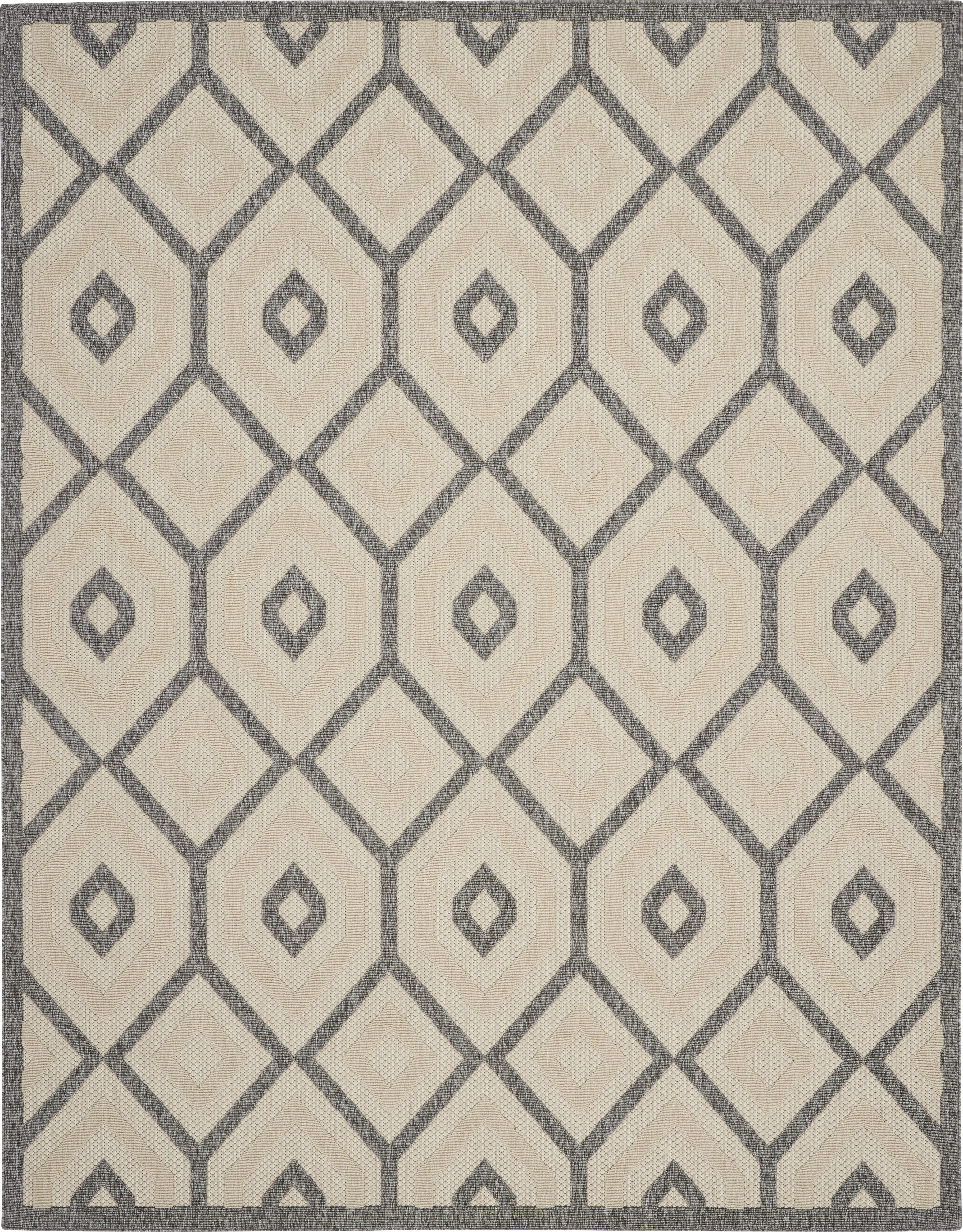 Chanley Cream 5' x 7' Indoor/Outdoor Rug - Thumbnail - Image 1