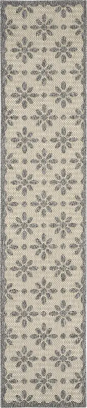 Fennie Cream 2'2 x 7'6 Runner Indoor/Outdoor Rug