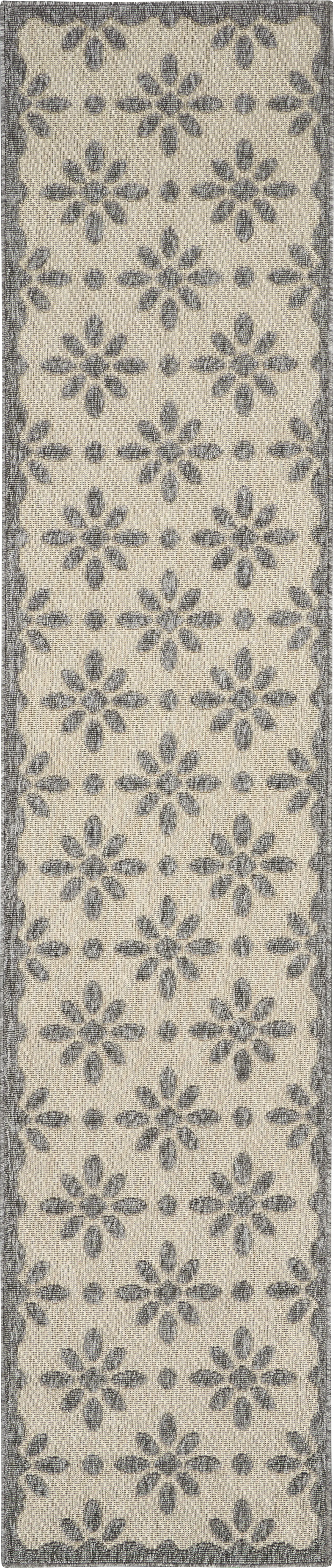 Fennie Cream 2'2 x 7'6 Runner Indoor/Outdoor Rug
