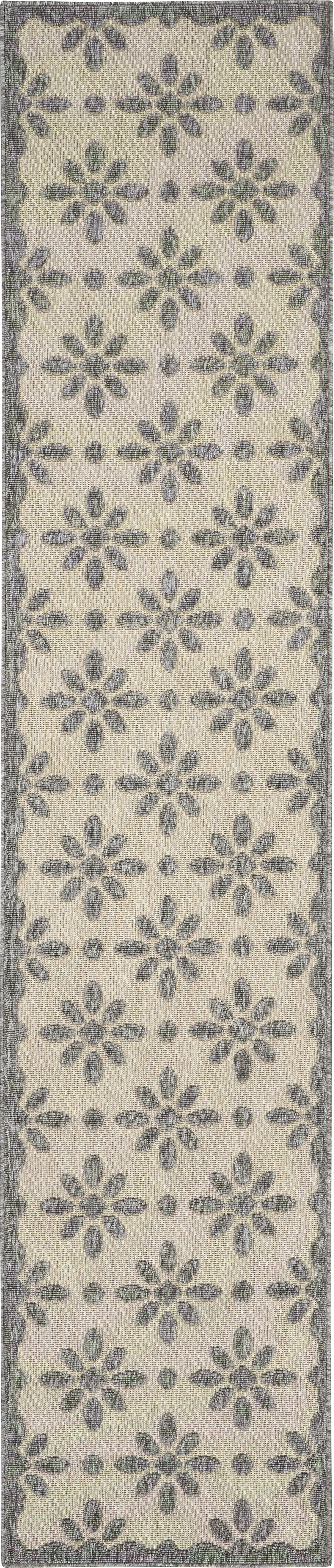 Fennie Cream 2'2 x 10' Runner Indoor/Outdoor Rug - Image 1