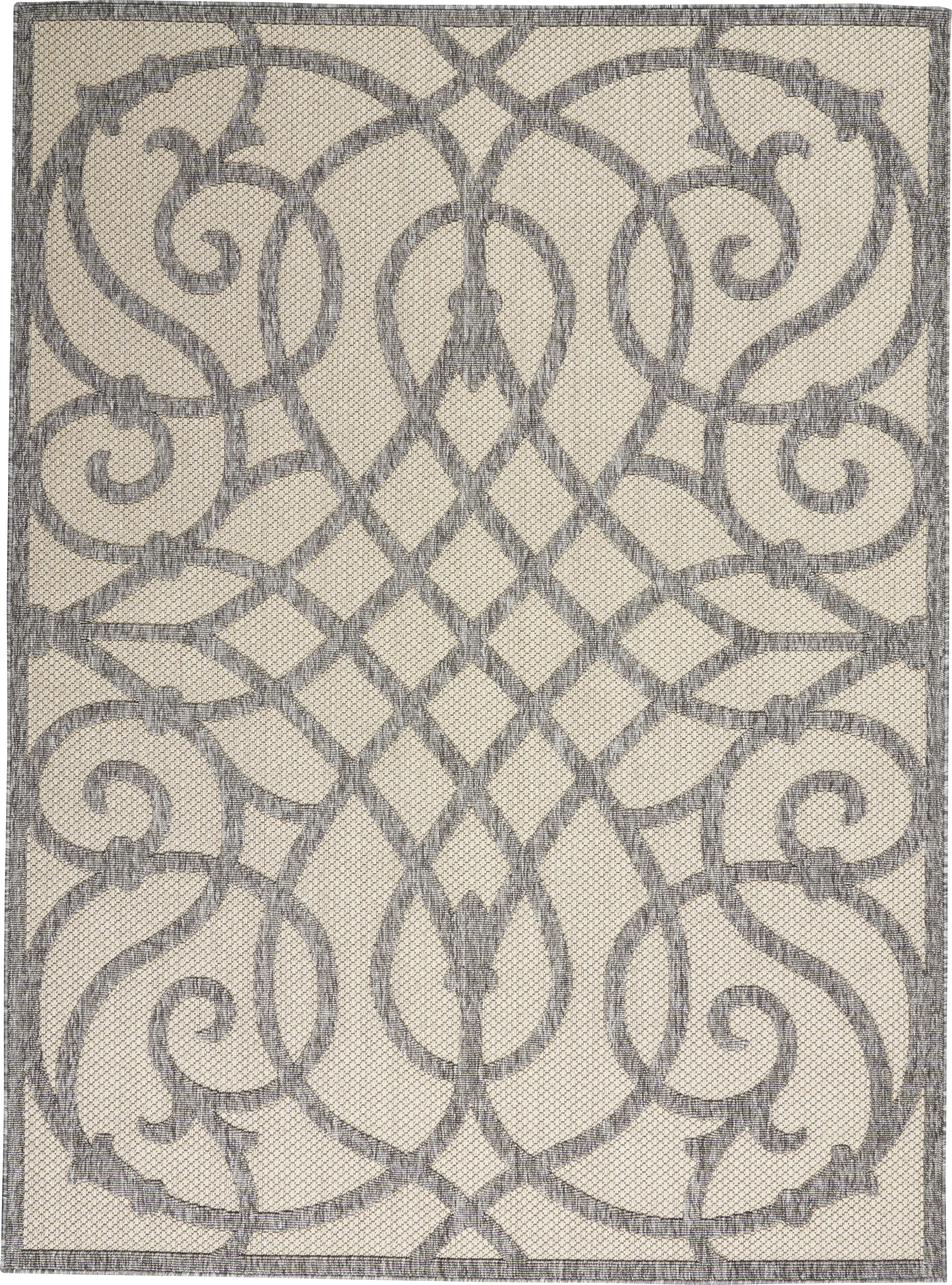 Cammie Gray 8' x 10' Indoor/Outdoor Rug - Thumbnail - Image 1
